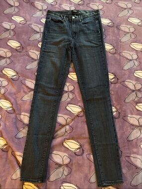 PAIGE Dark blue/Black Hoxton ultra Skinny Jeans size 27